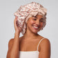 Satin Bonnet - Cherry Print