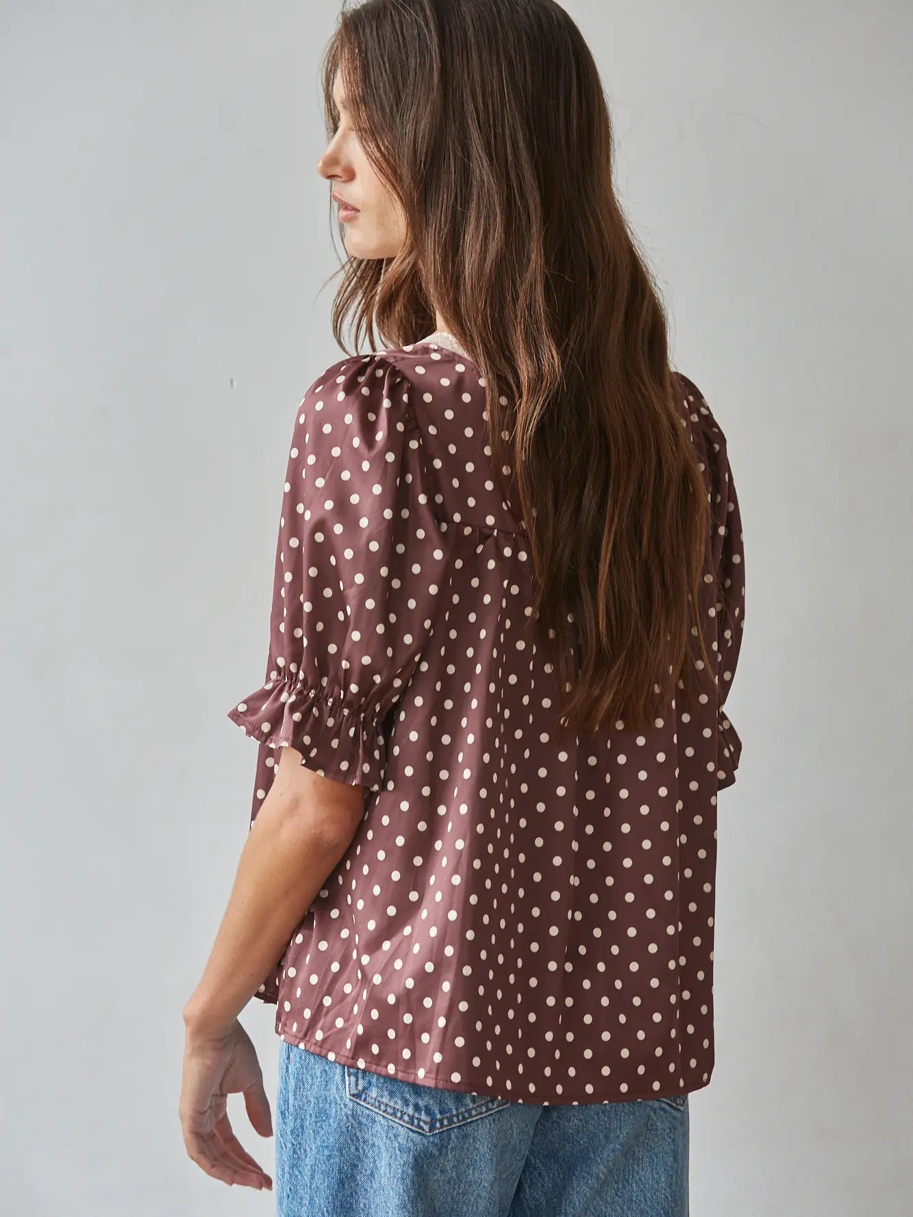 Sweetheart Polka Dot Top