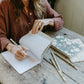 Reverie Notebooks | Set of 3 | Ferns, Green & Gold Florals