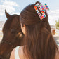 Beaded Claw Clip : Stripe
