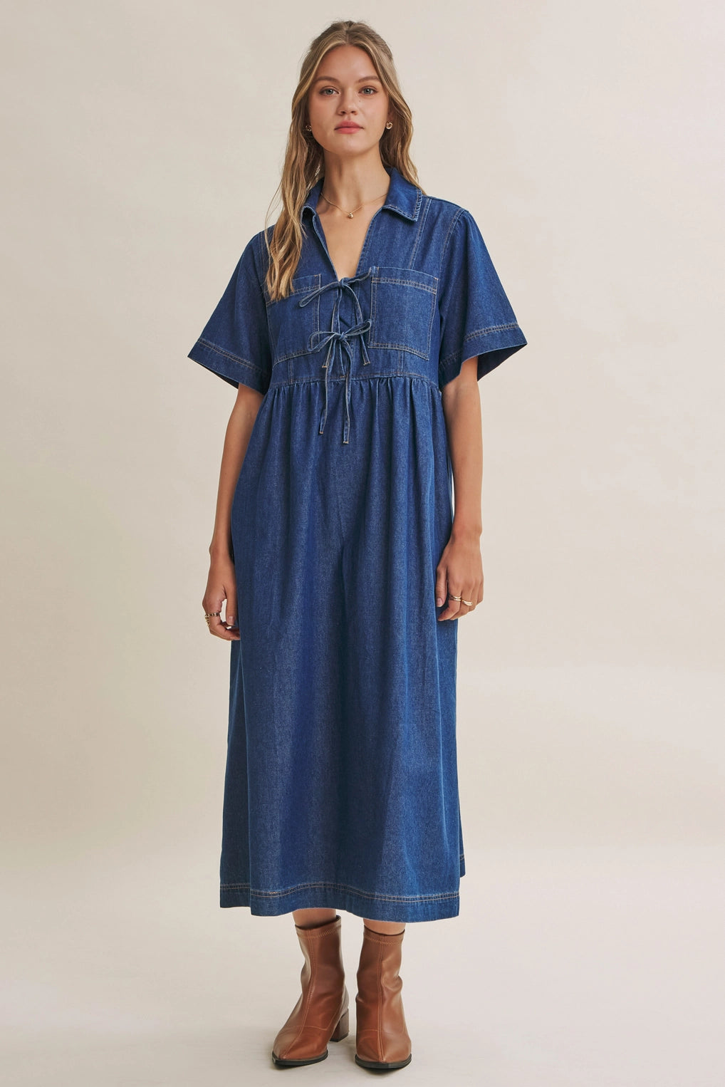 Denim Days Midi Dress