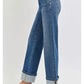 Tummy Control High Rise Wide Jeans