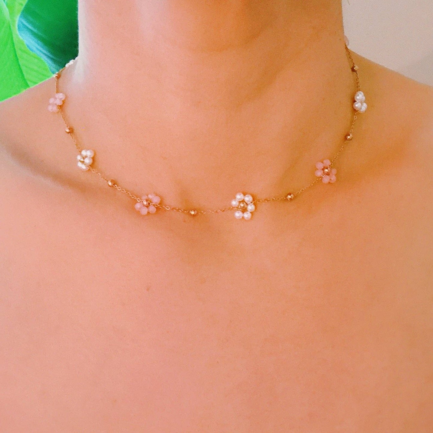 Petal Pearl Bloom Necklace