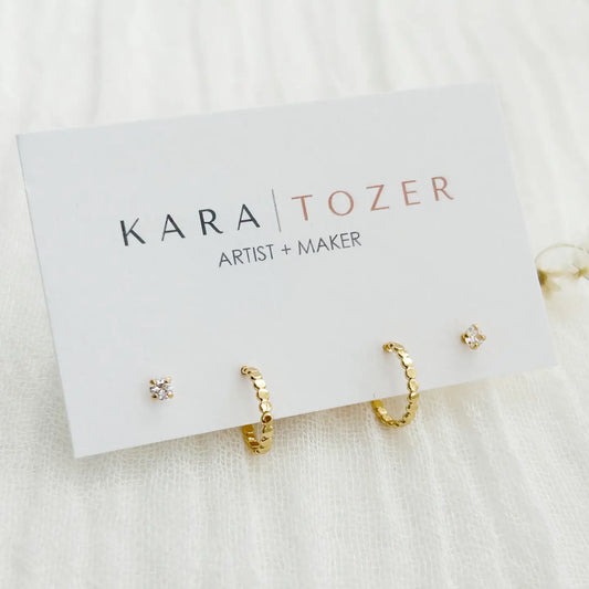 Dainty Dot Hoop Stacking Set #12