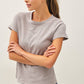 Charcoal Blue Basic Tee