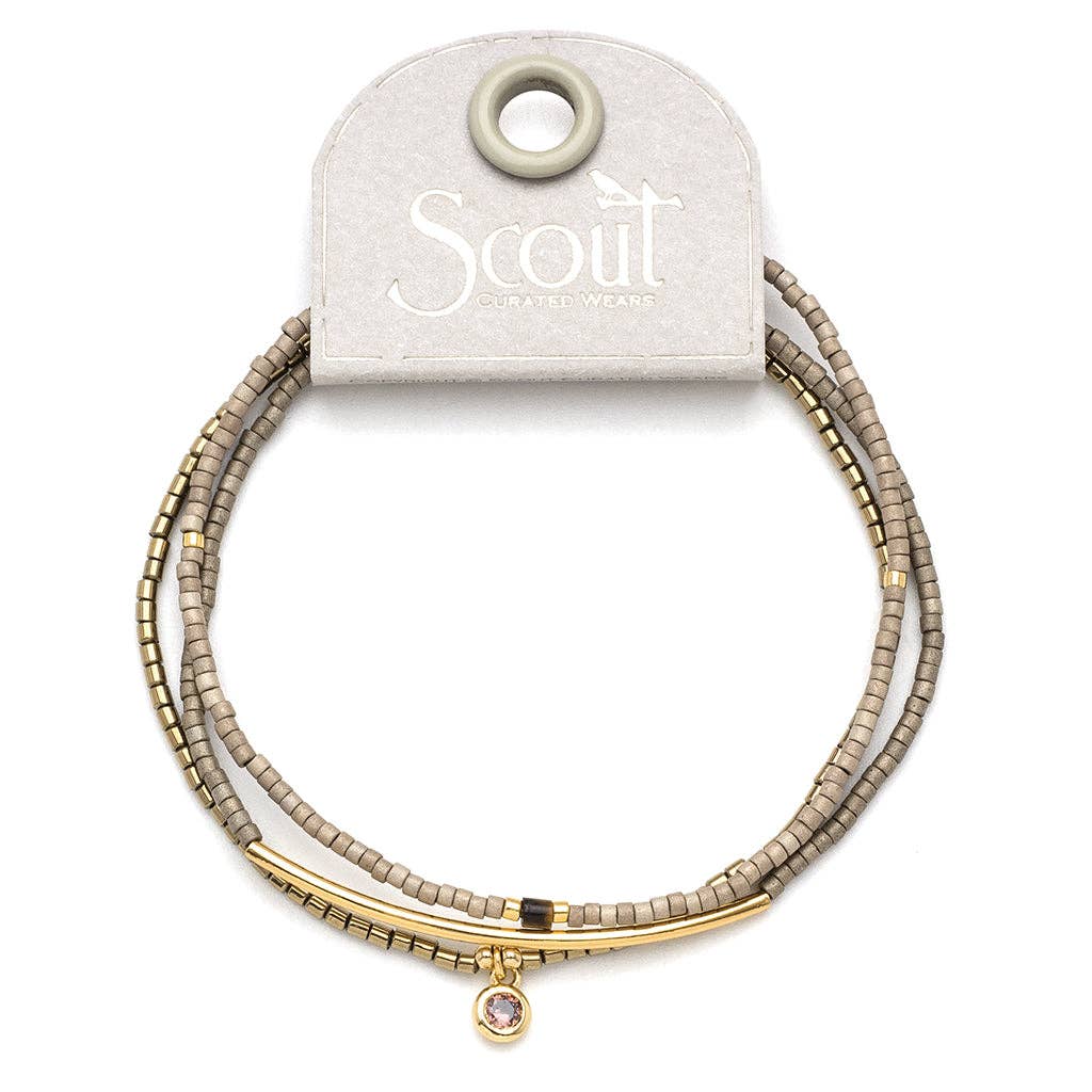 Simply Chic Bracelet Trio I Pewter & Gold