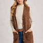 Teddy Knit Longline Vest