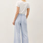Garment-Dye Wide Leg Crop Pants