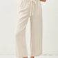 Linen Blend Wide Leg Pants