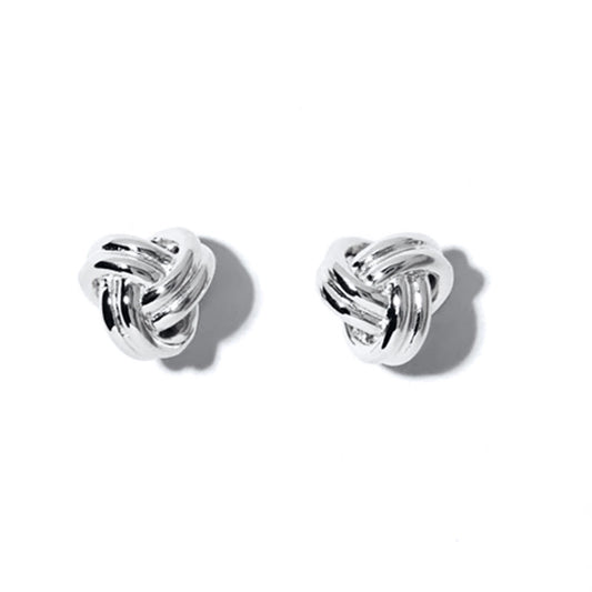 Silver Knot Earrings