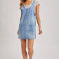 Denim Washed Overall Dress