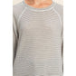 Striped Raglan Long Sleeve Top — Taupe/Cream