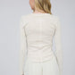 Ribbed Henley Top