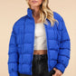 Solid Puffer Padded Warm Jacket