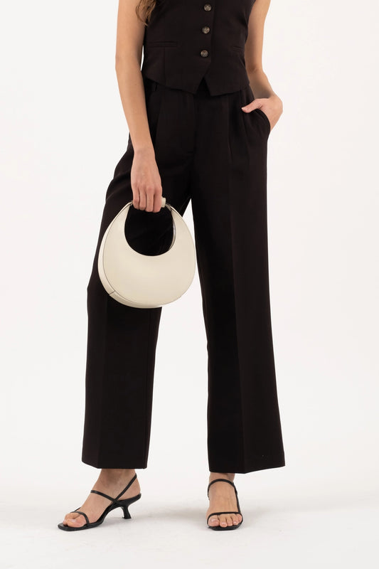 Front Pleat Wide Leg Dress Pants