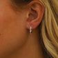 Silver Lace & Texture Hoops