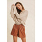 Textured Dolman Sweater