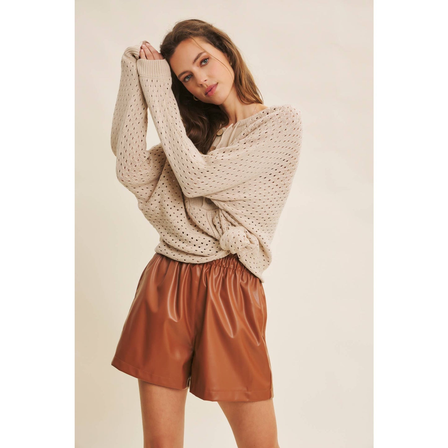 Textured Dolman Sweater