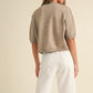 Mocha Short Sleeve Sweater