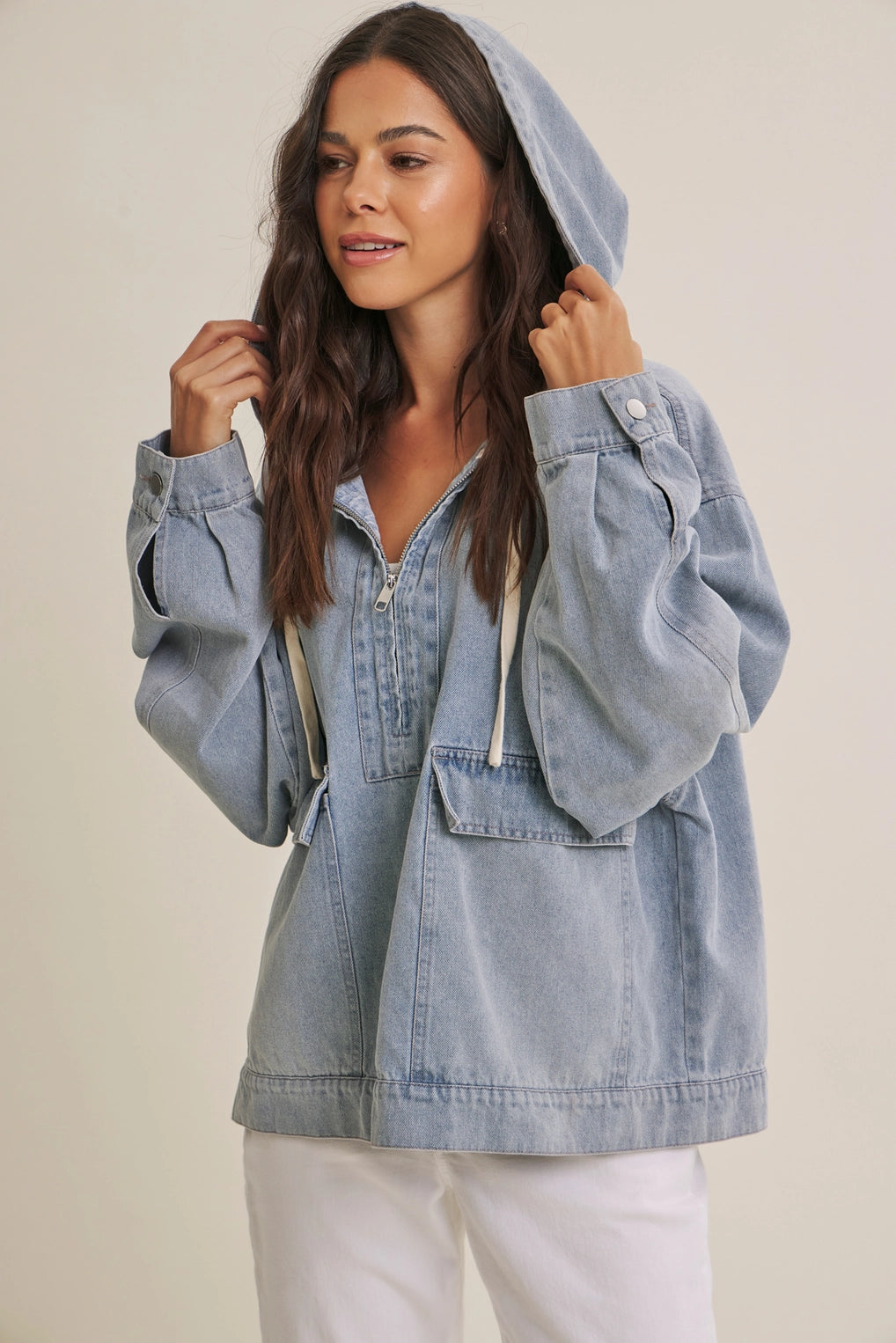 Weekend Wash Denim Hoodie