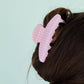 Pink Stripe Claw Clip