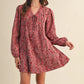 Floral Corduroy Dress