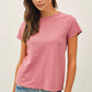 Charcoal Blue Basic Tee