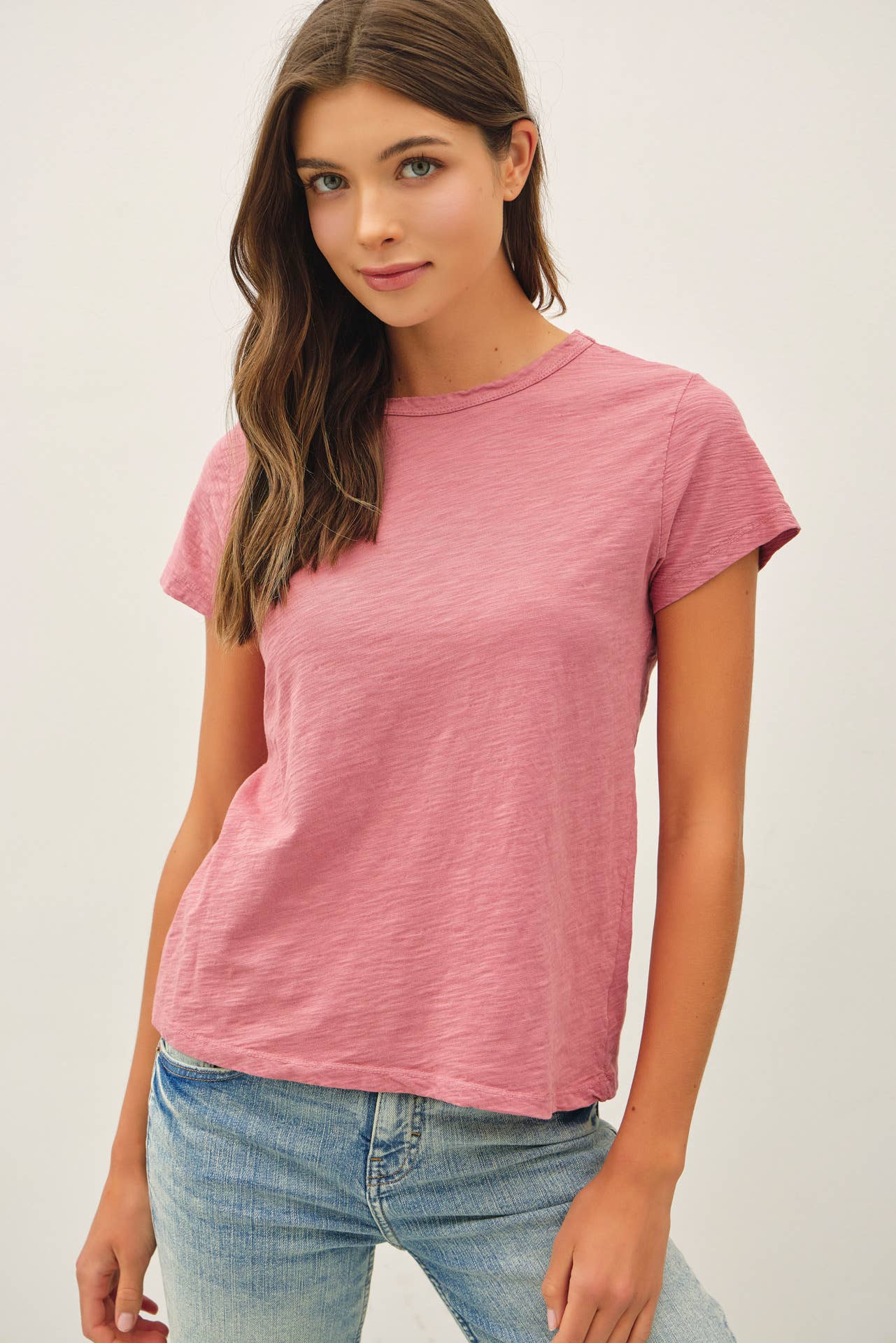 Charcoal Blue Basic Tee