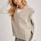 Oversized Knit Vest