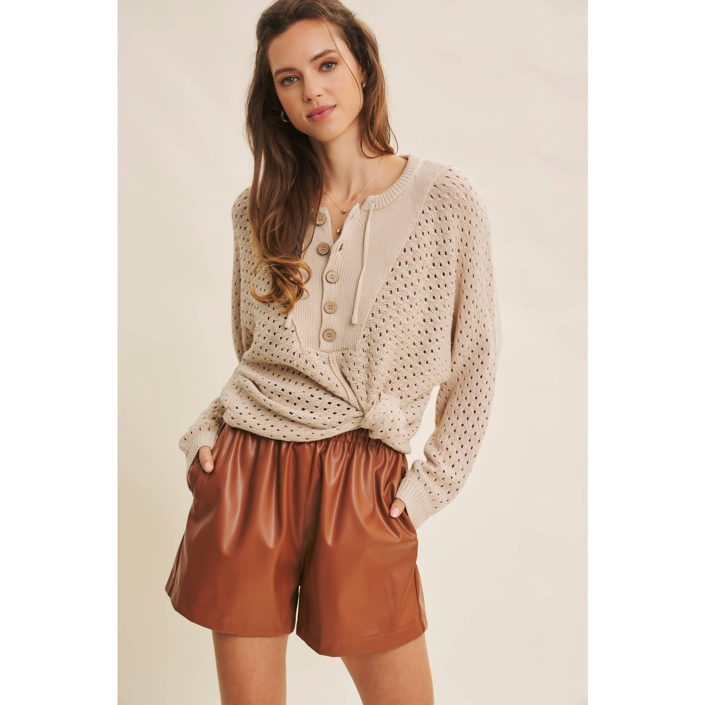 Textured Dolman Sweater