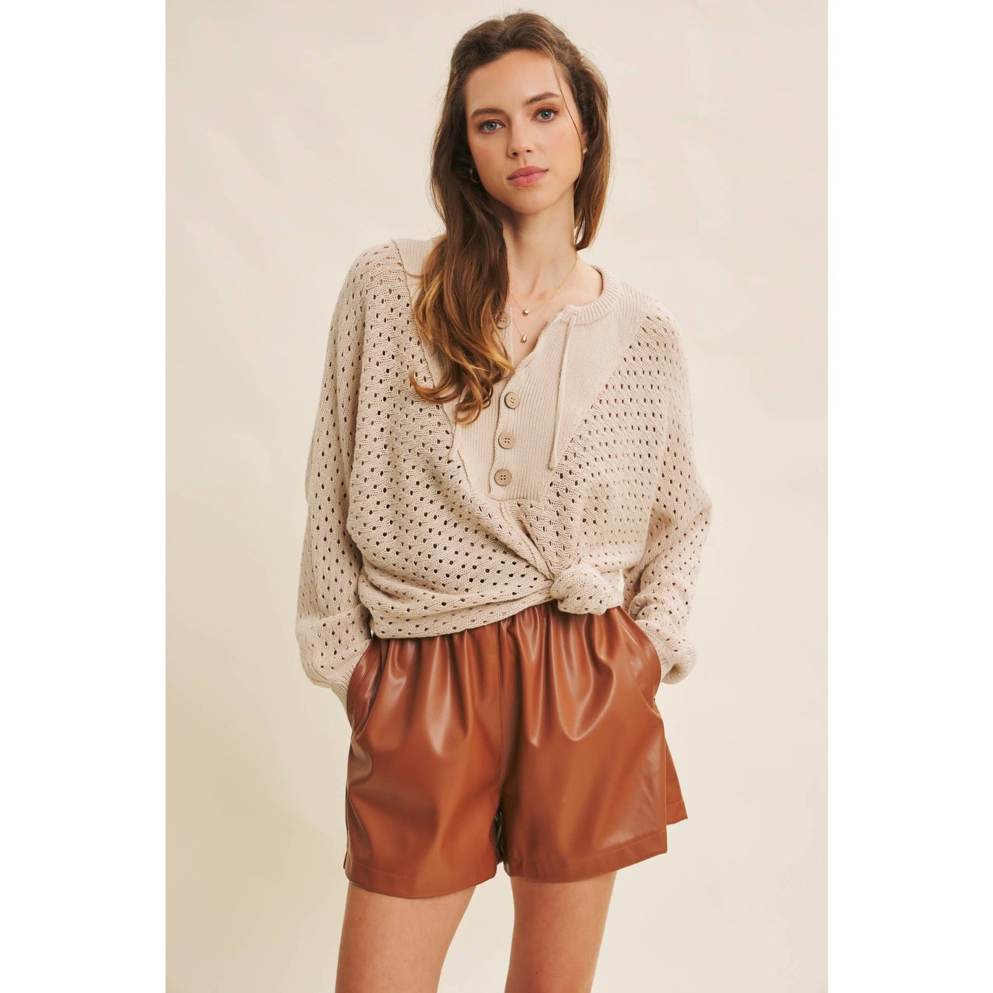 Textured Dolman Sweater