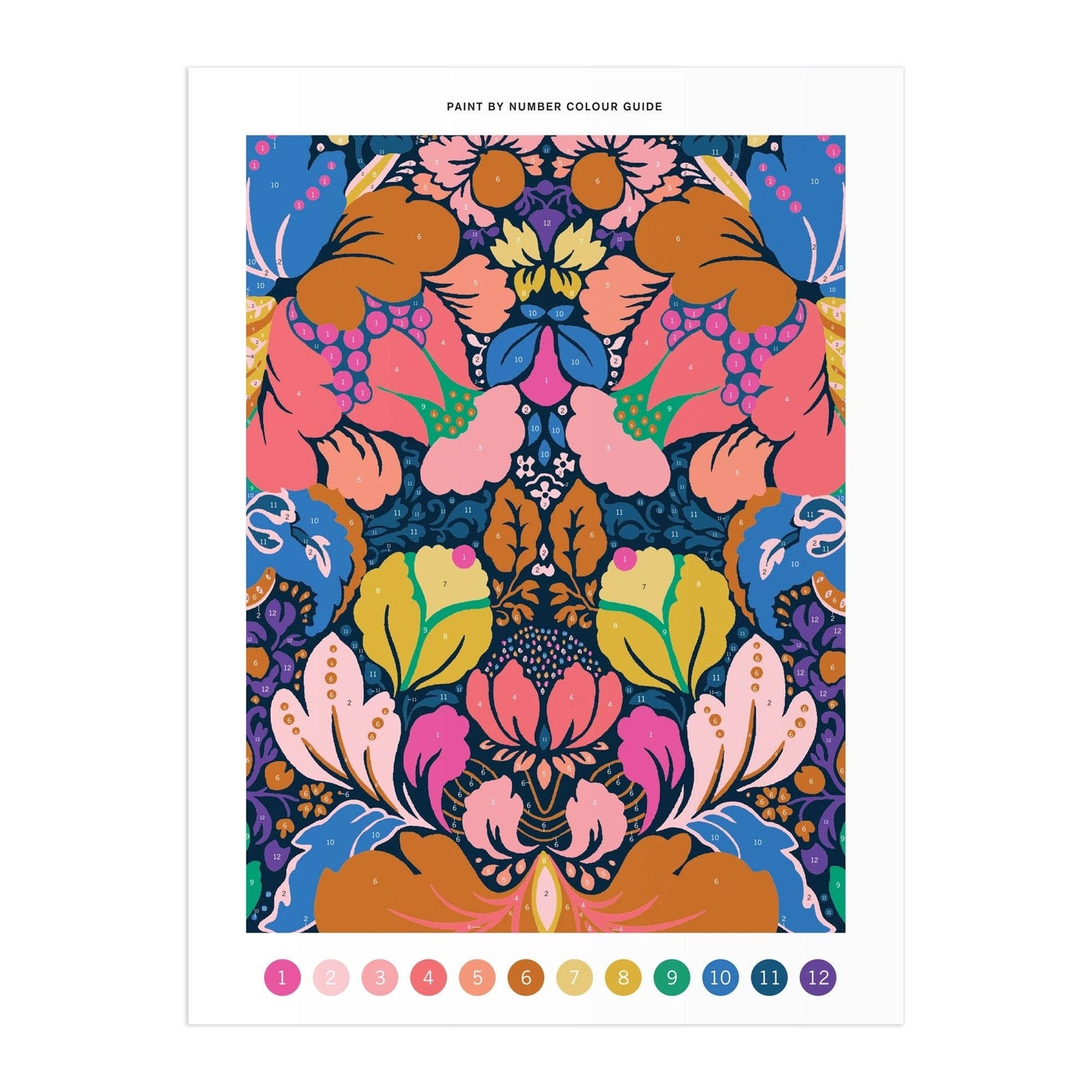Floral Paint by Number Kit