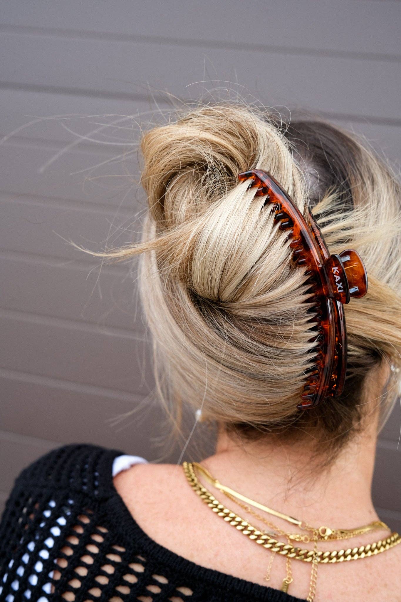 Kaxi Hair Clip I Dark Tortoise