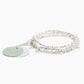 Everyday Silver Beaded Wrap