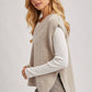 Oversized Knit Vest