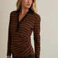 Striped Henley Top