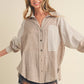 Striped Button Up Blouse