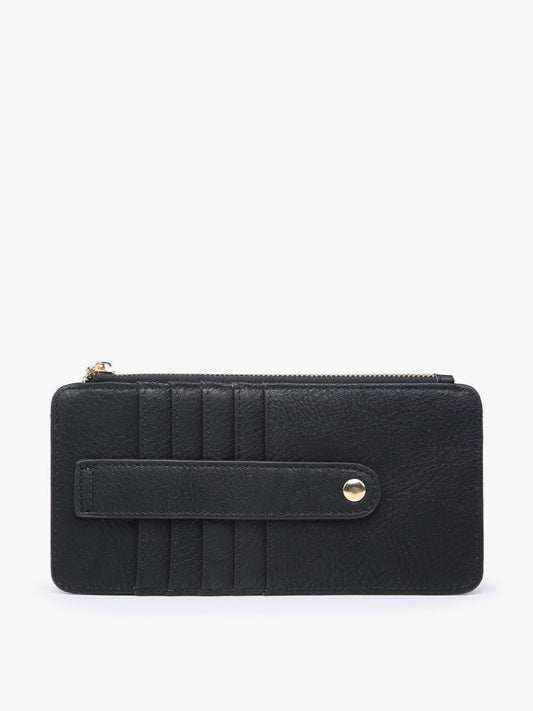 Saige Slim Card Holder Wallet - Black