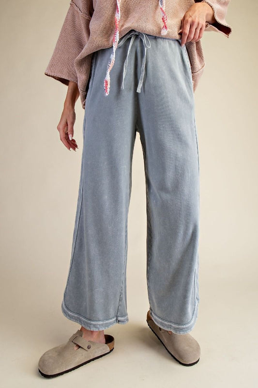 Everyday Drawstring Pant I Denim