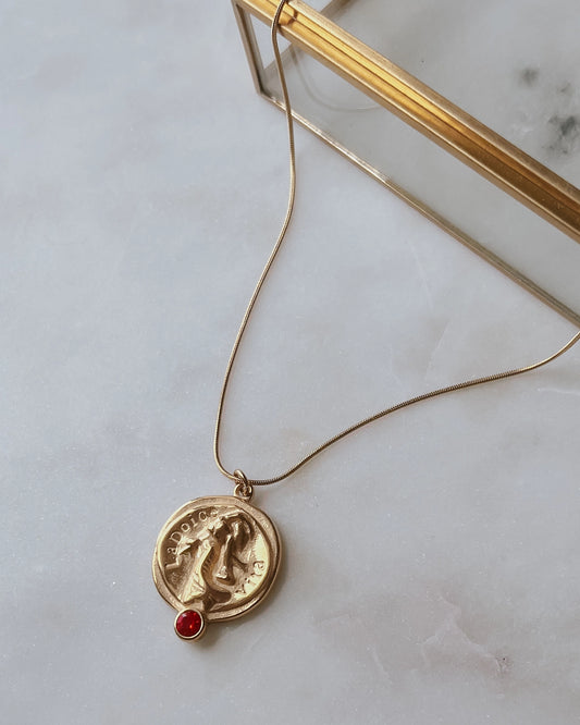 Lara La Dolce Vida Coin Necklace