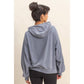 Mineral Wash Seam Hoodie I Taupe