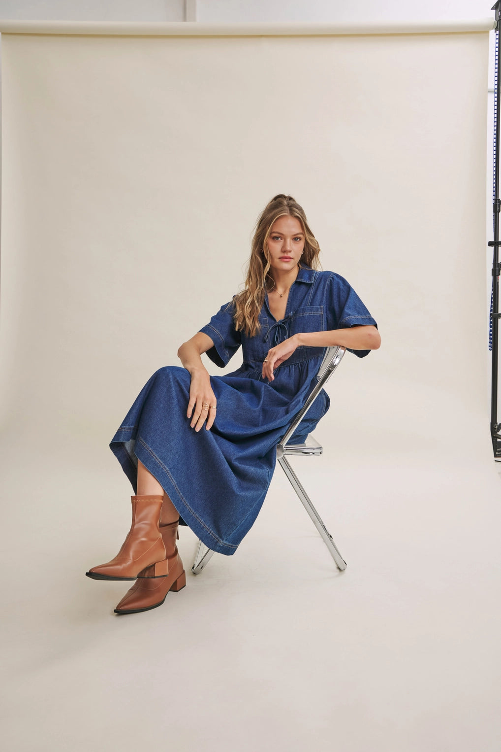 Denim Days Midi Dress