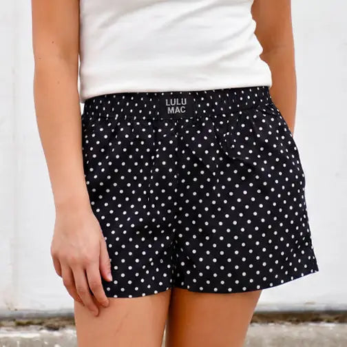 Black Mini Polka Dot Boxers