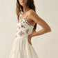 Floral Embroidered Romper