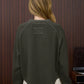 Sunday Ribbed Half Snap Knit