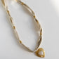 Heart Scarf Necklace