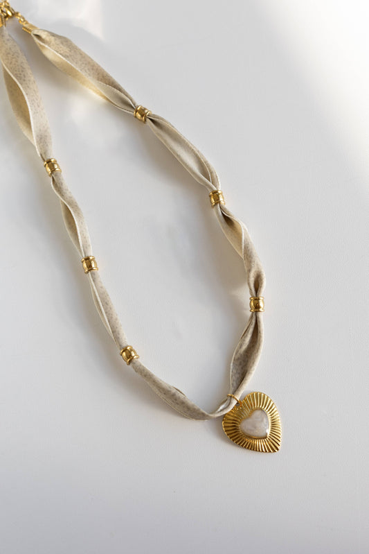 Heart Scarf Necklace