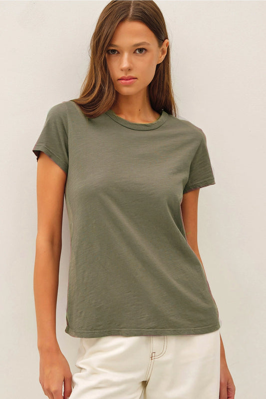 Everyday Cotton Slub Tee I Fern
