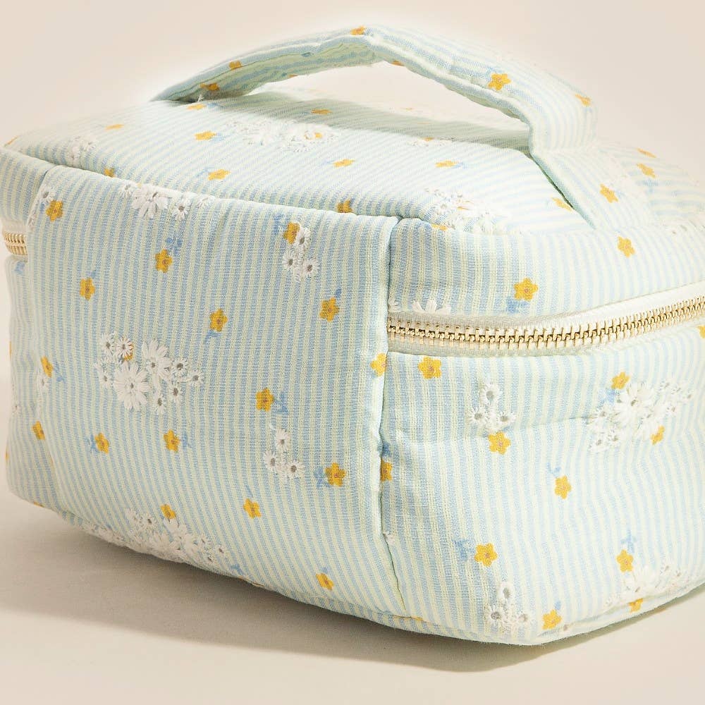 Floral Cosmetic Bag