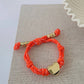 Heart Knot Cord Bracelet I Red